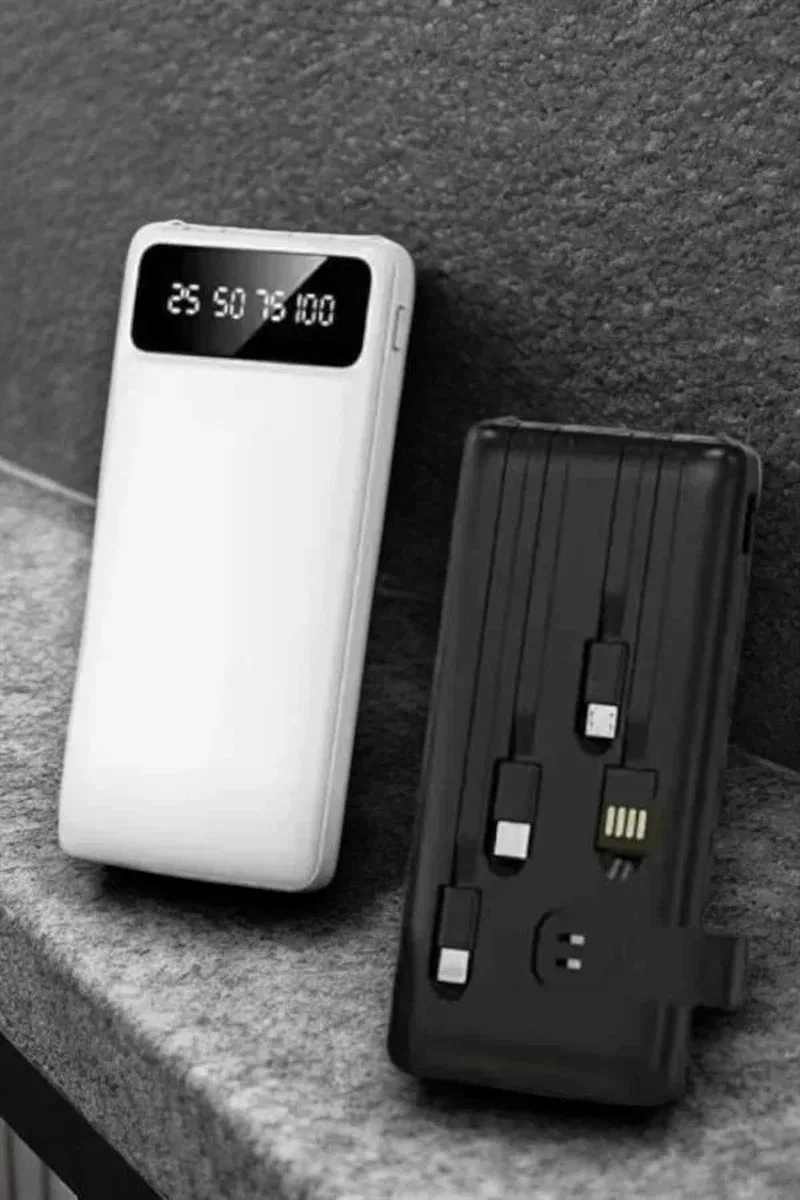 Powerbank 20. 000 Mah Dijital Göstergeli LCD Ekran Uzun Pil Ömrü Yeni Nesil görsel 5