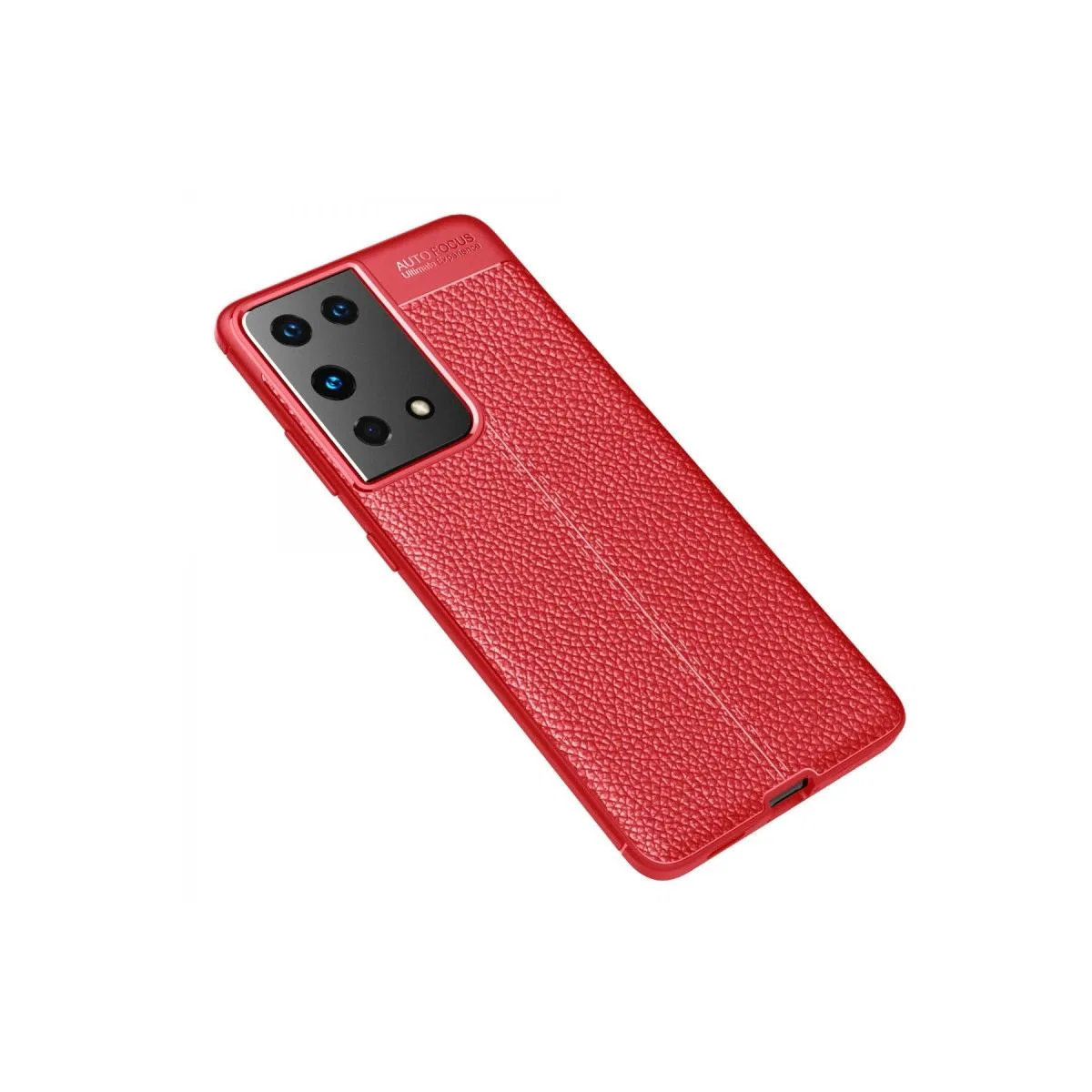 Samsung Galaxy S21 Ultra Kılıf Auto Focus Kapak - Kırmızı görsel 2