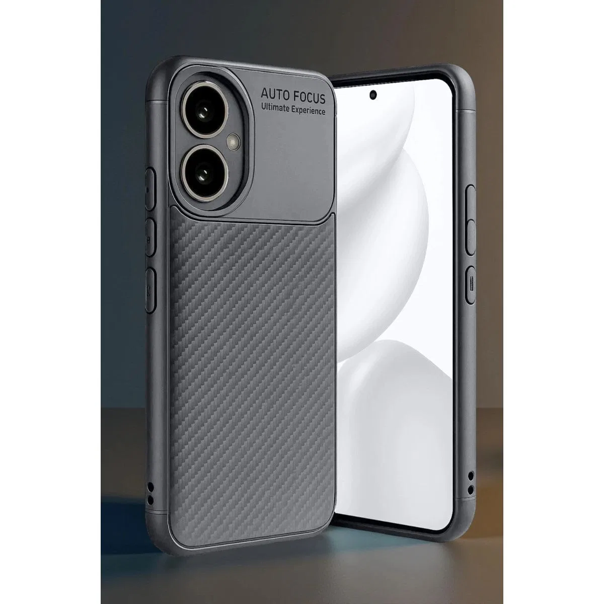 Honor 400 Kılıf Auto Focus Karbon Kapak - Gri görsel 5
