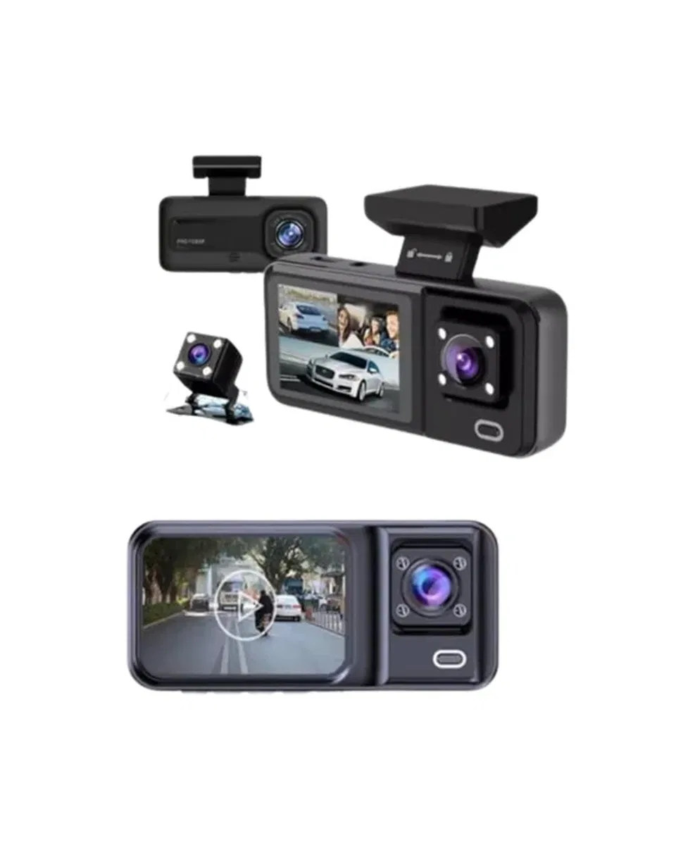 Geri Görüş Destekli Full HD Araç Kamerası – Gelişmiş 3 Kameralı Kayıt Çözümü görsel 4