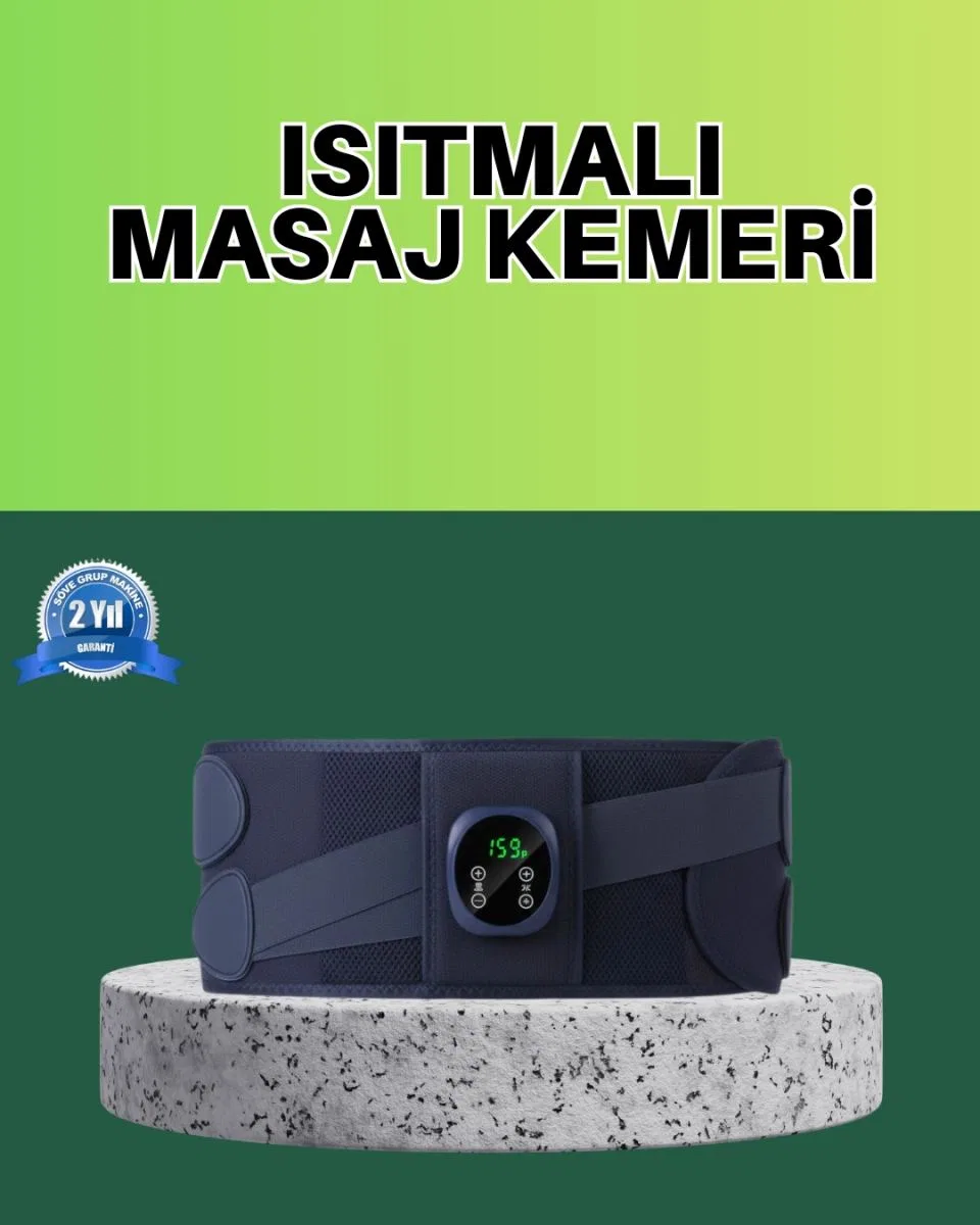 Titreşimli Masajlı Bel Kemeri Sessiz Çalışma 100 Cm Bel Uyumlu