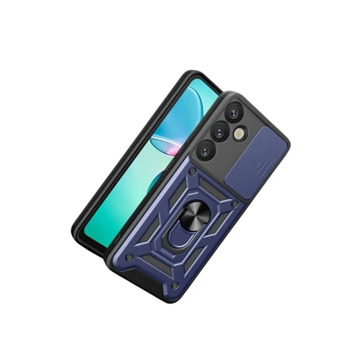 Samsung Galaxy S26 Plus Pars Lens Yüzüklü Silikon - Lacivert görsel 3