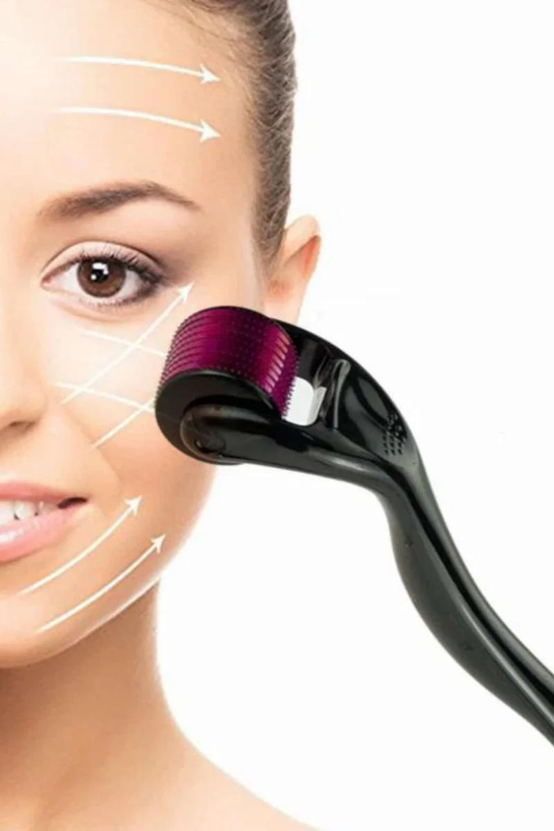 Derma Roller Titanyum Uçlu 540 İğneli 1 Mm Saç Sakal Çıkarma Ve Cilt Bakım Masaj Aleti görsel 4