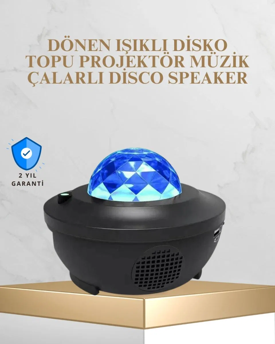 Bluetooth & Usb Müzik Çalar Gece Lambası – 50 m² Kapsama, Uzaktan Kumanda
