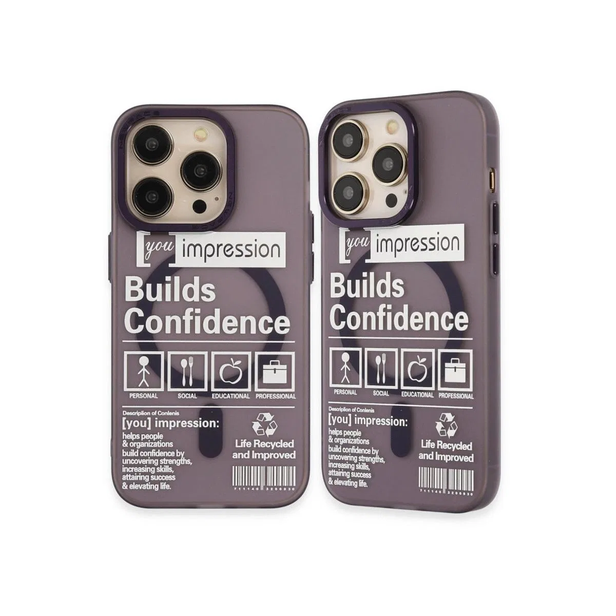 Apple İphone 14 Pro Kılıf Apollo Magneticsafe Desenli Kapak - Apollo Mor - 6