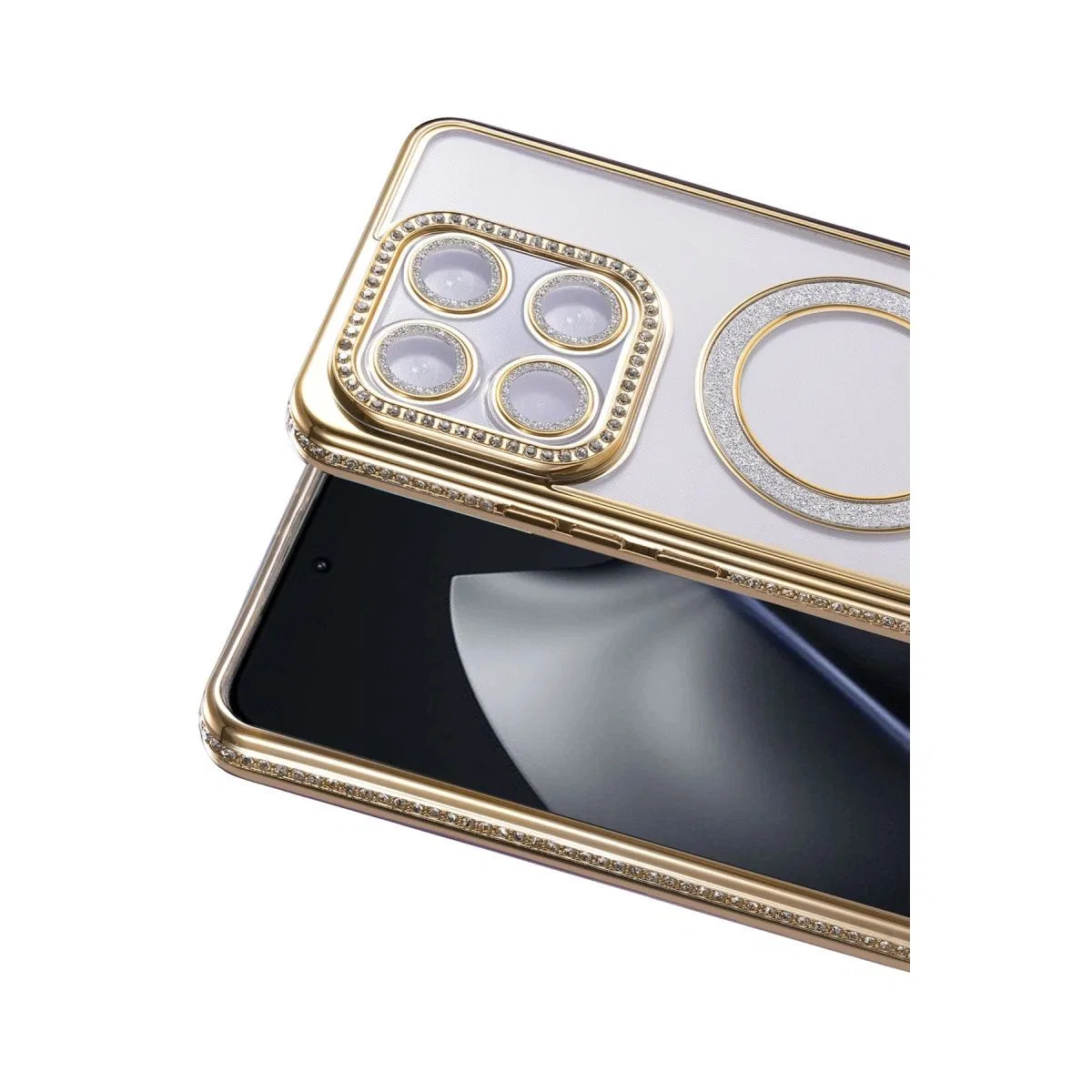 Joko Xiaomi Mi 15t Pro Joke Simli Magneticsafe Kılıf - Gold görsel 2