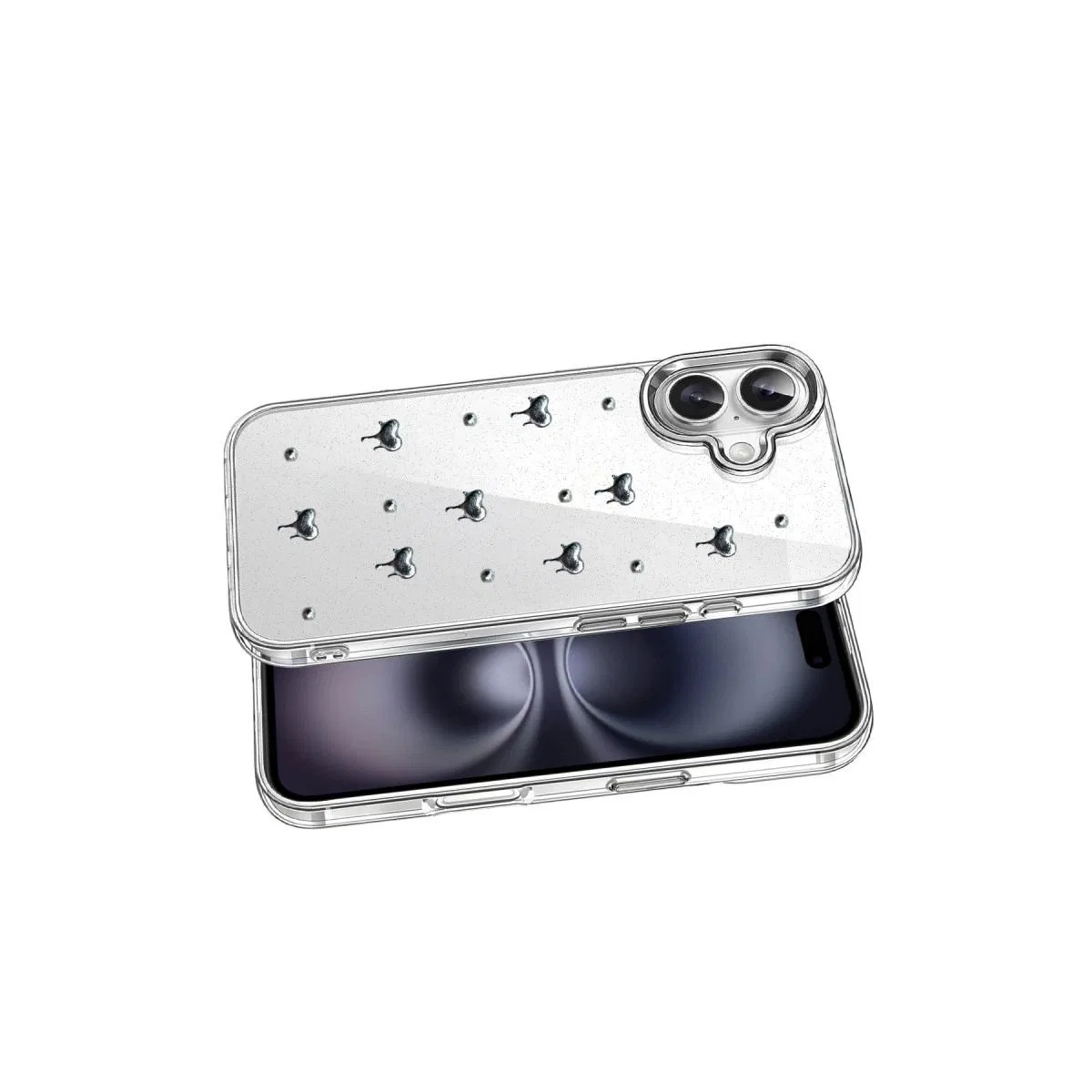 Apple İphone 16 Fiyonk Desenli Kapak - Desen 1 görsel 3