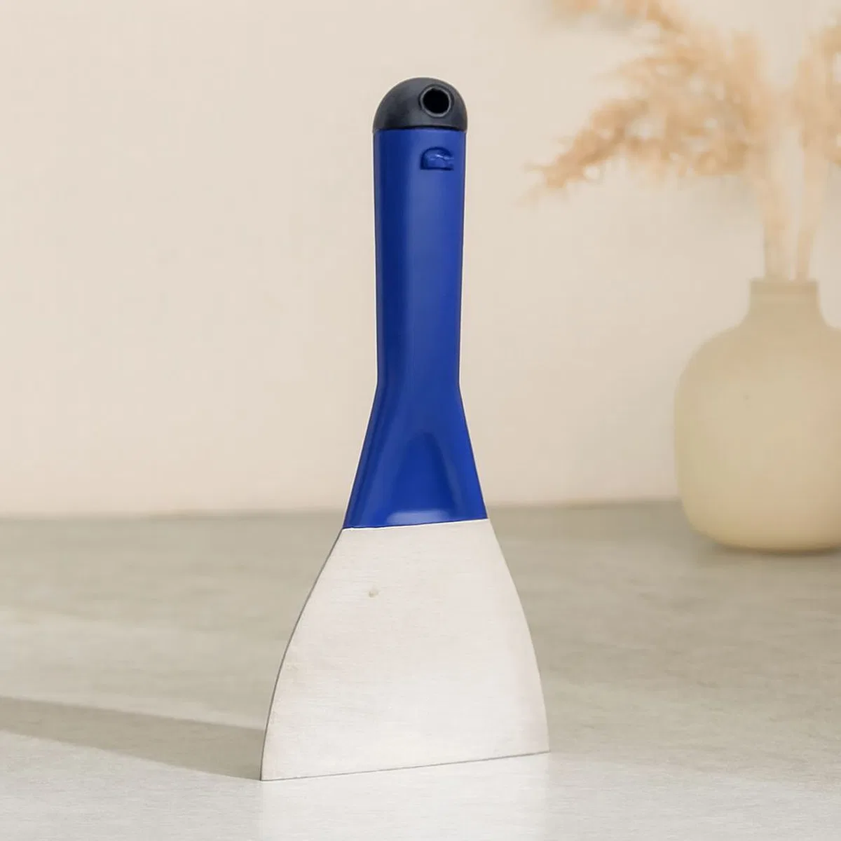Metal Kazıma Spatulası 100 mm Kapaklı Plastik Saplı (No: 10)