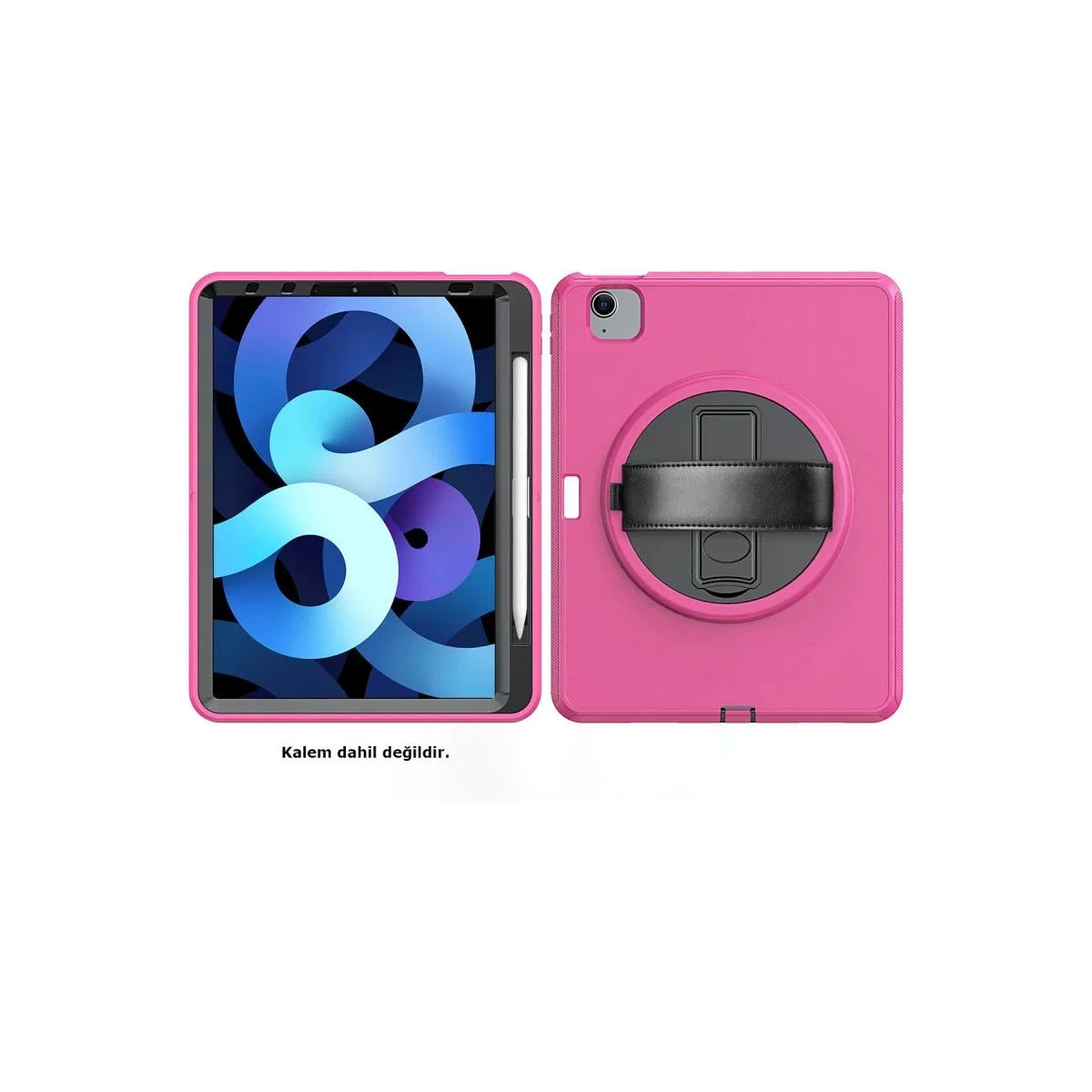 Apple İpad 2022 10. 9 (10. nesil) Kılıf Hand Strap Tablet Kılıfı - Pembe görsel 2