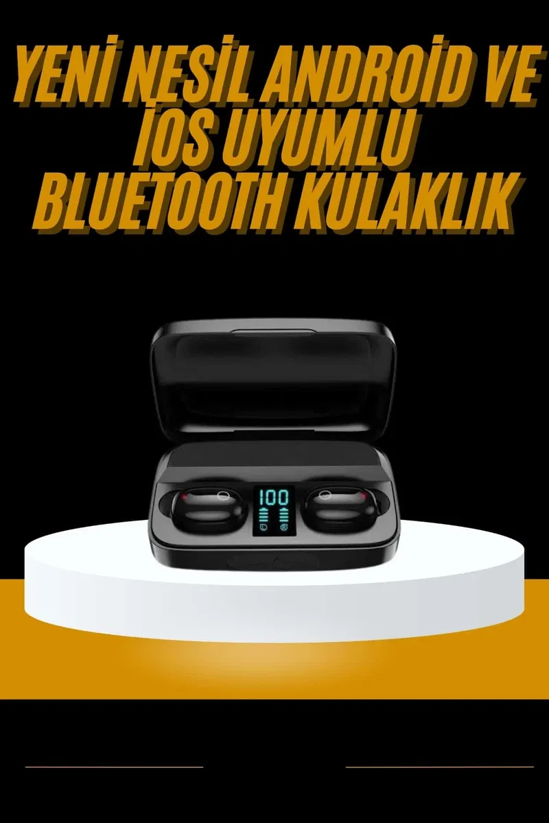 Kablosuz Dijital Göstergeli Çağrı Cevaplayabilen TWS 5. 0 Bluetooth Kulaklık
