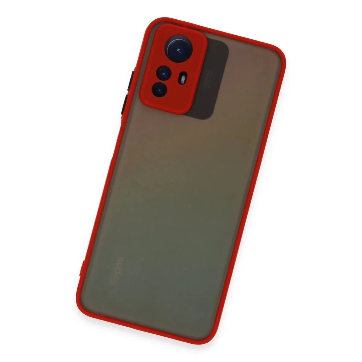 Xiaomi Redmi Note 12s Kılıf Montreal Silikon Kapak - Kırmızı görsel 3