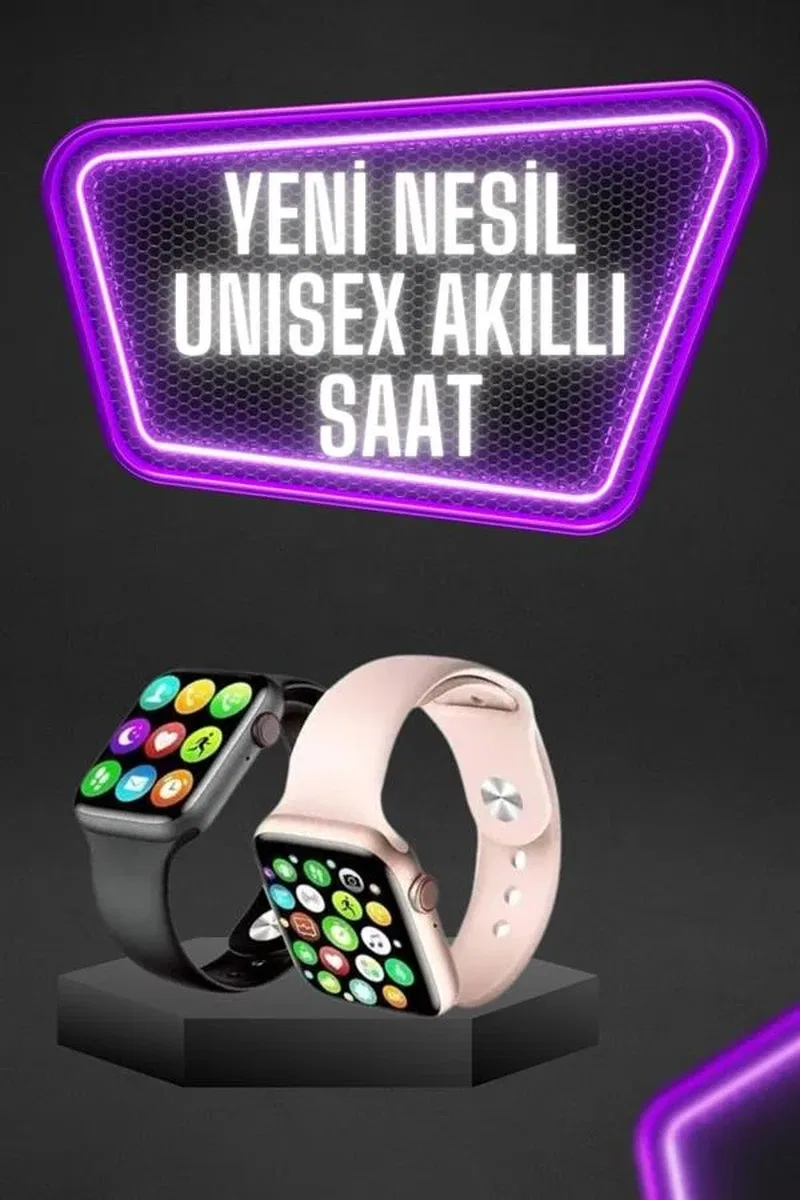 Dokunmatik Ekran Akıllı Saat Tema Değiştirme Şık ve Modern Unı görsel 2