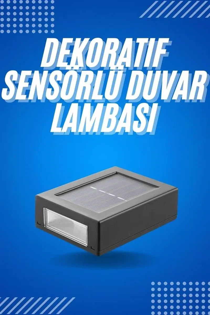 Solar Güneş Enerjili Çift Taraflı Duvar Lambası Çift Taraflı Duvar Lamba Güneş Enerjili görsel 2