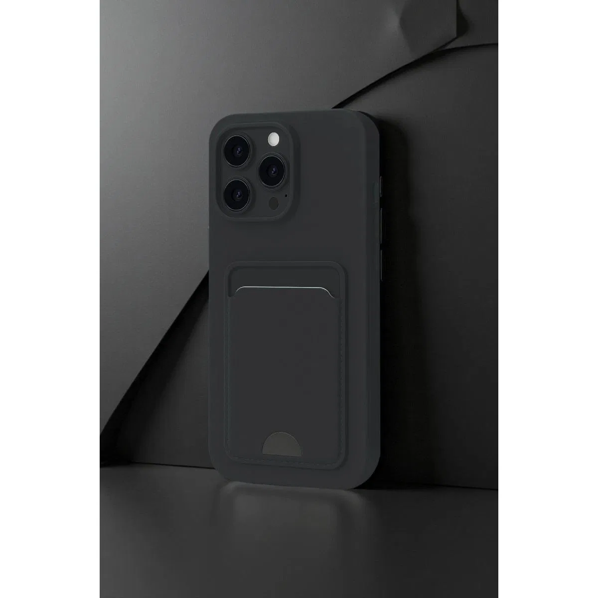 Apple İphone 16 Plus Kılıf Kelvin Kartvizitli Silikon - Derin Mor görsel 2
