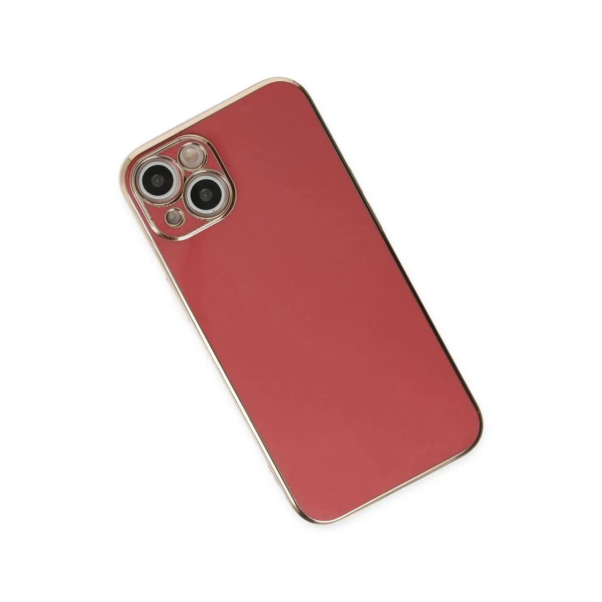 Apple İphone 14 Kılıf Volet Silikon - Kırmızı görsel 3