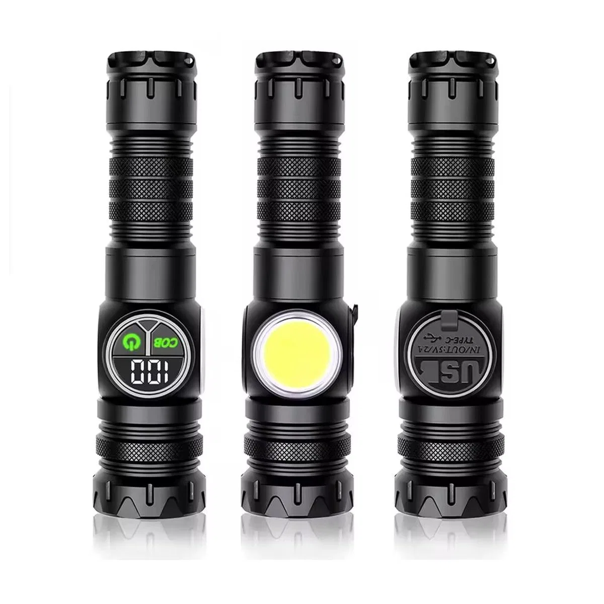 9 Mod Şarjlı Kamp Lambası El Feneri Wt-704 görsel 5