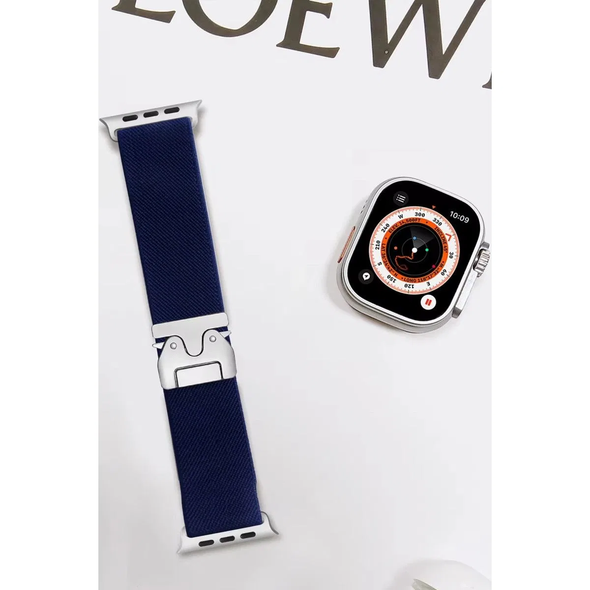 Apple Watch 42mm Forest Kumaş Kordon - Lacivert görsel 2