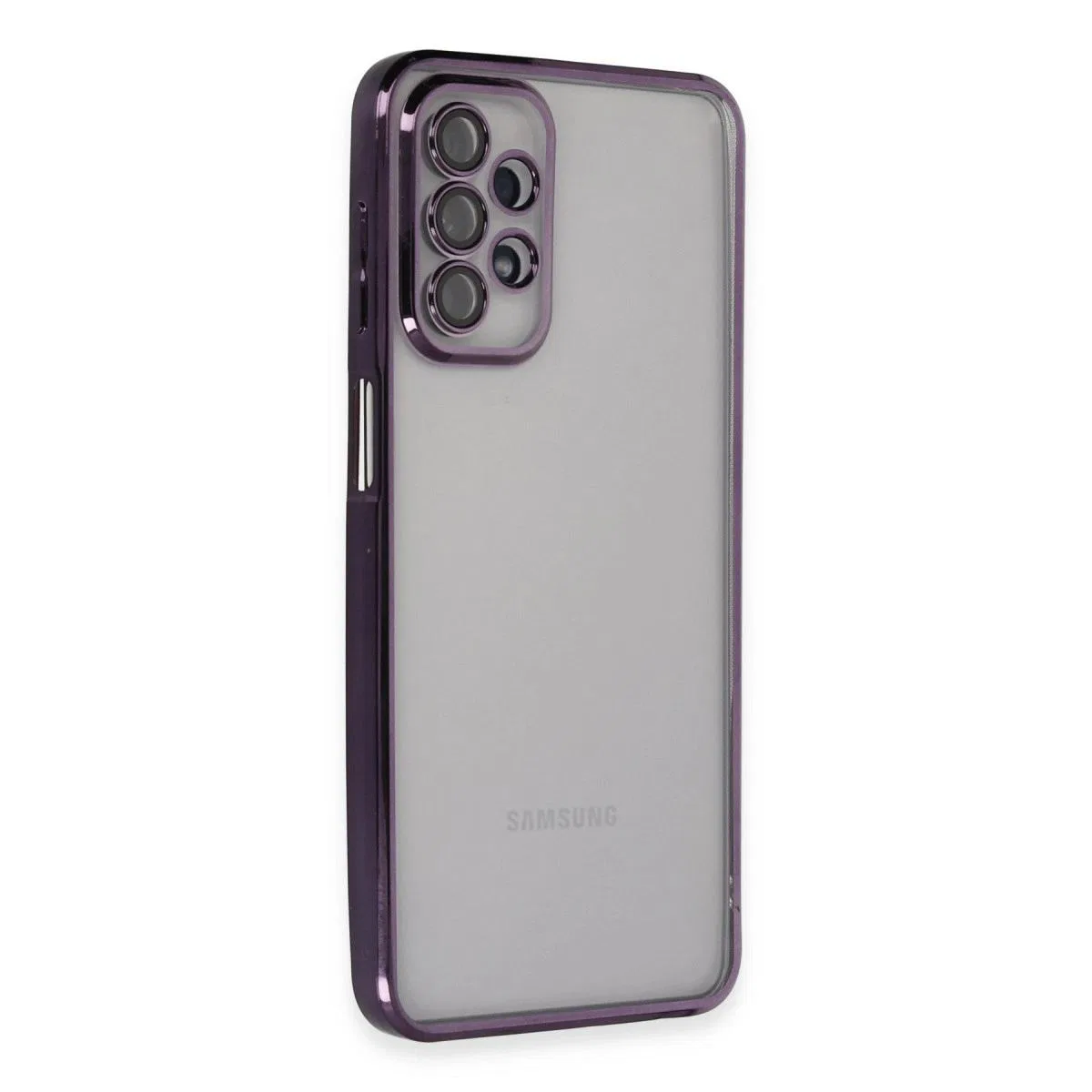 Samsung Galaxy A23 4g Kılıf Razer Lensli Silikon - Mor