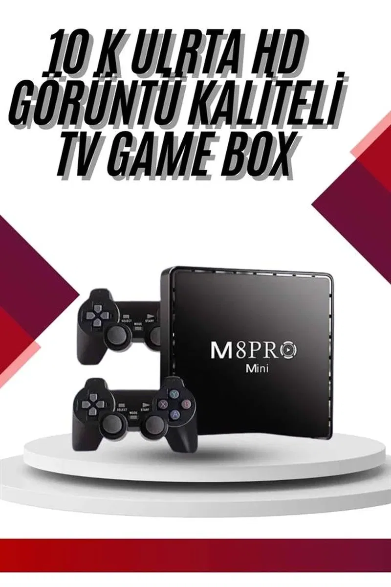 10K Ultra Hd Video Oyun Konsolu Android Tv Box 2. 4g Game Stick görsel 2