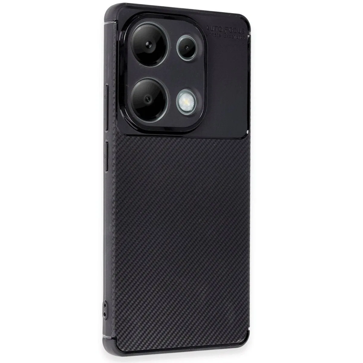 Xiaomi Redmi Note 13 Pro 4g Kılıf Auto Focus Karbon Kapak - Siyah görsel 2