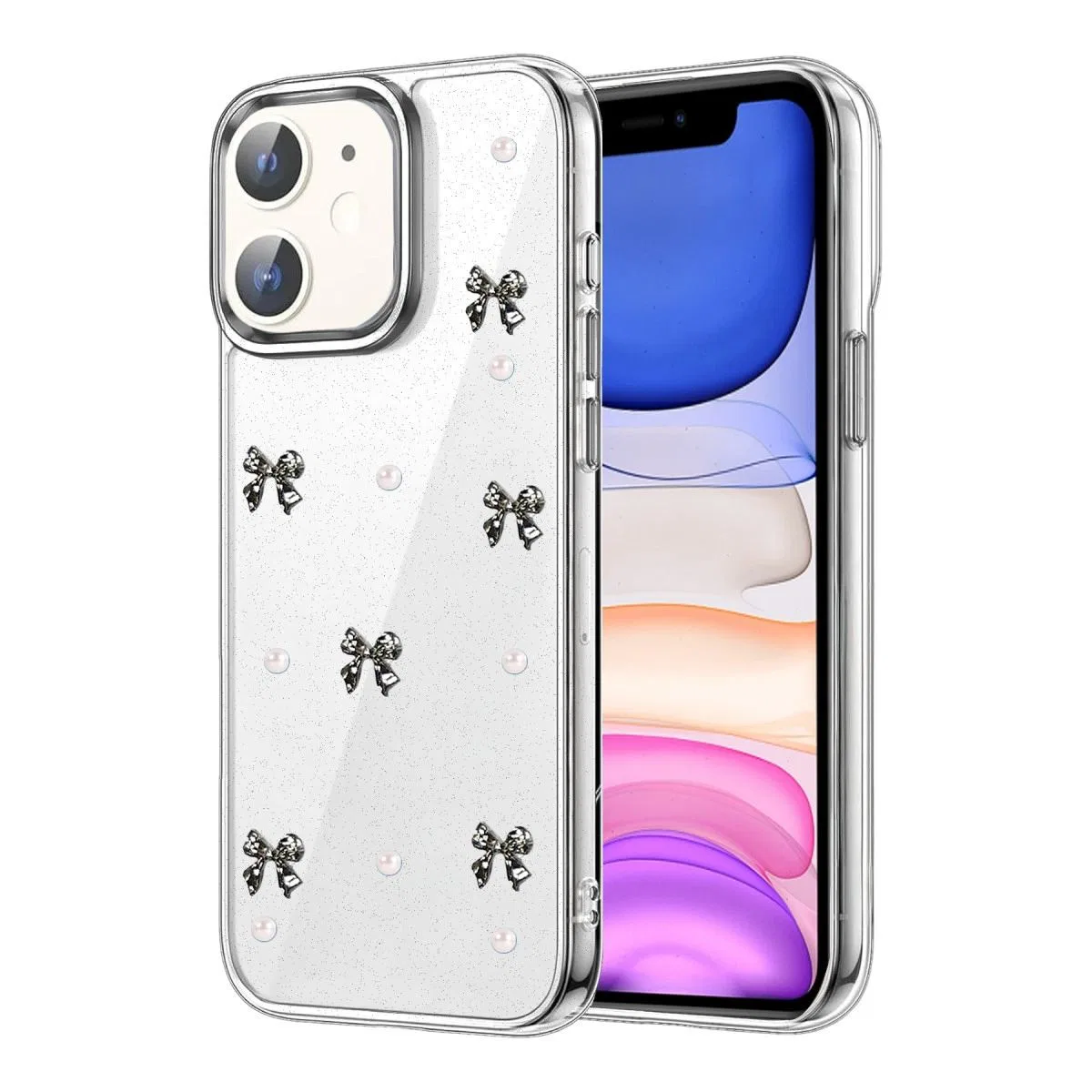 Apple İphone 11 Fiyonk Desenli Kapak - Desen 8