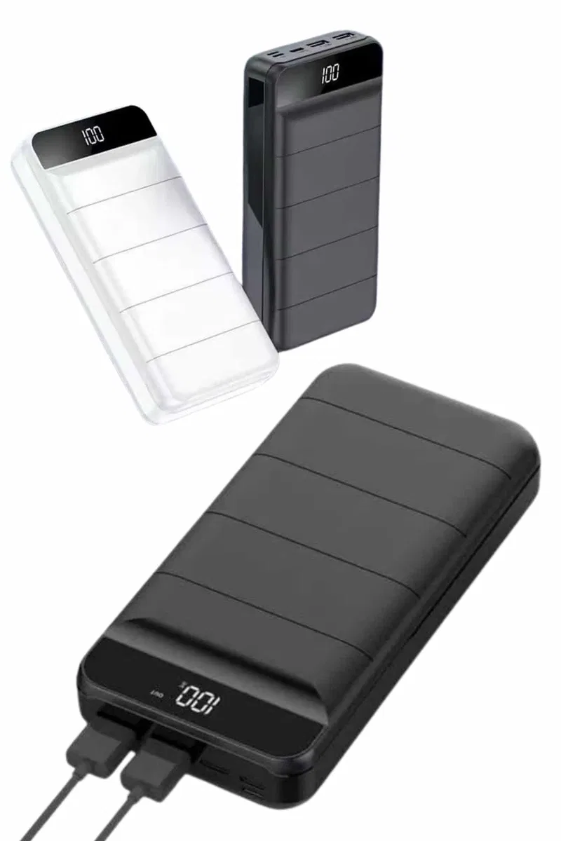 50. 000 Mah Powerbank Turbo Hızlı Led Göstergeli Android İOS Uyumlu Taşınabilir Askılı görsel 4