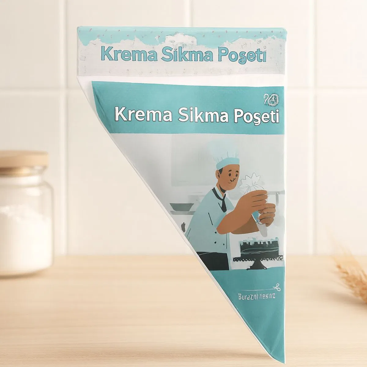 Naylon Krema Sıkma Poşeti 30 cm görsel 2