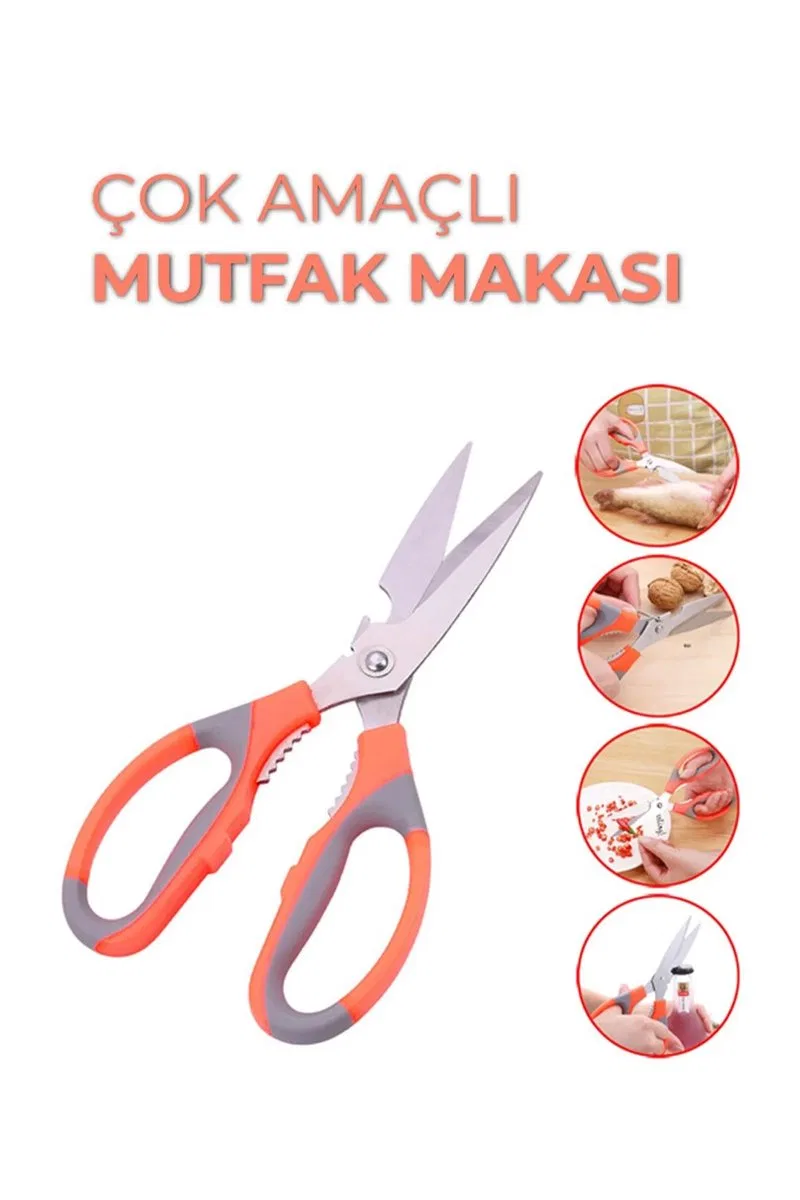 Paslanmaz Çelik Et, Tavuk, Börek Doğrama Makası görsel 3