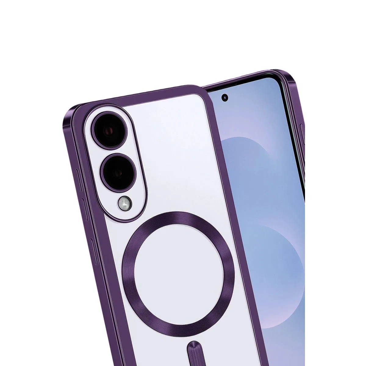 Samsung Galaxy S25 Edge Kross Magneticsafe Kapak - Mor görsel 3