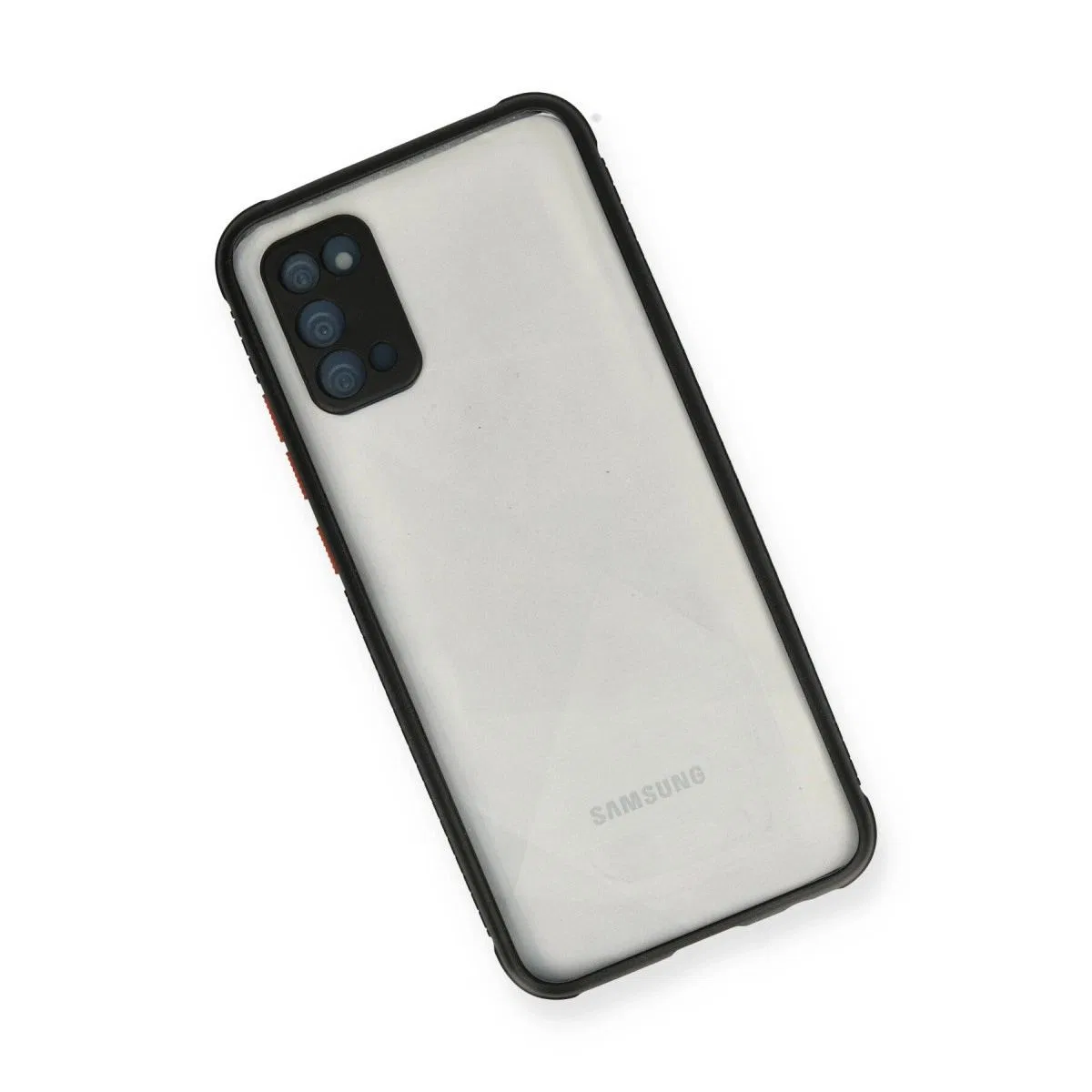Samsung Galaxy A02s Kılıf Miami Şeffaf Silikon - Siyah görsel 3