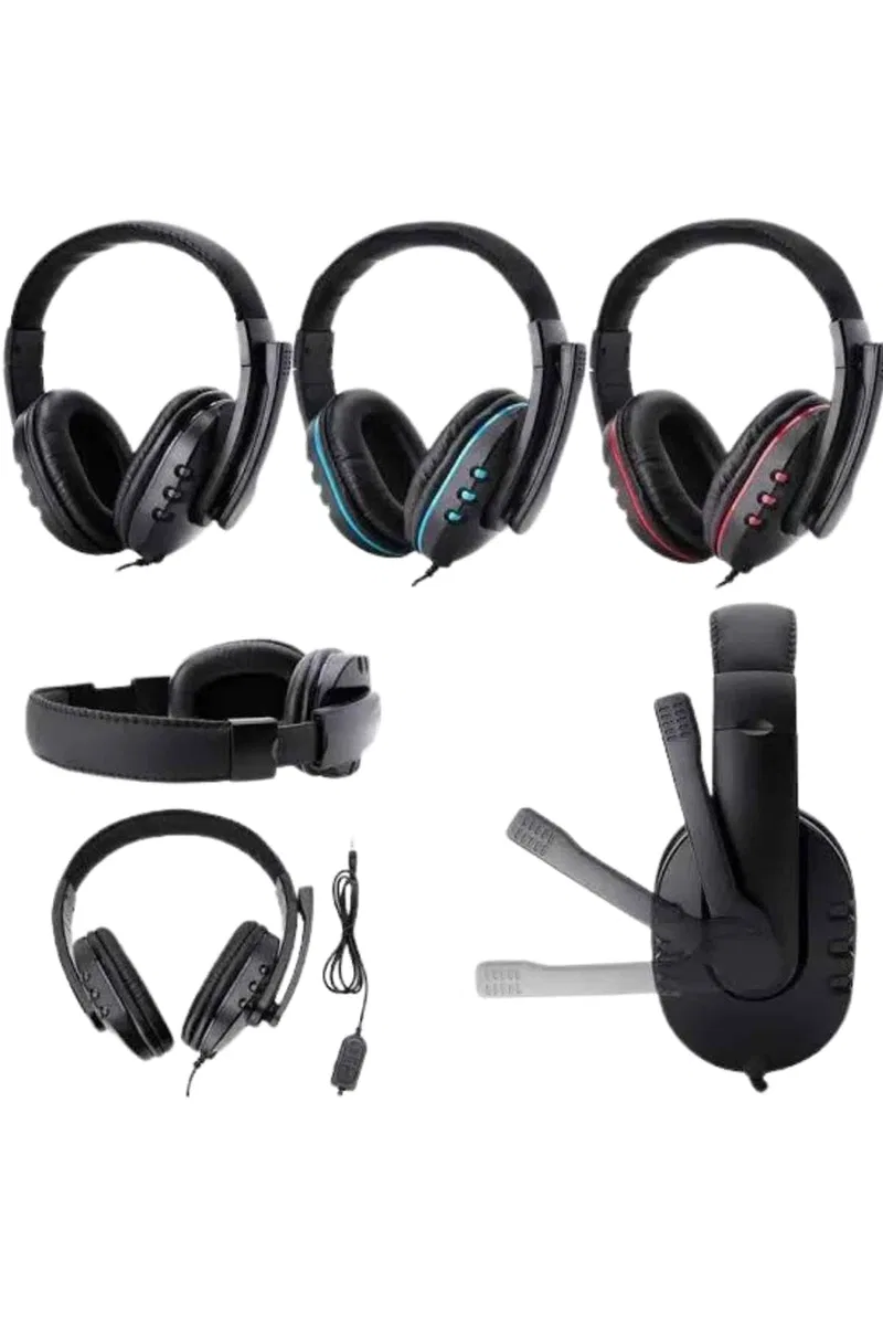 Mikrofonlu Gamer Kulaklık Oyuncu Kulaklığı Yüksek Ses Kaliteli Stereo Yumuşak Yastıklar görsel 2