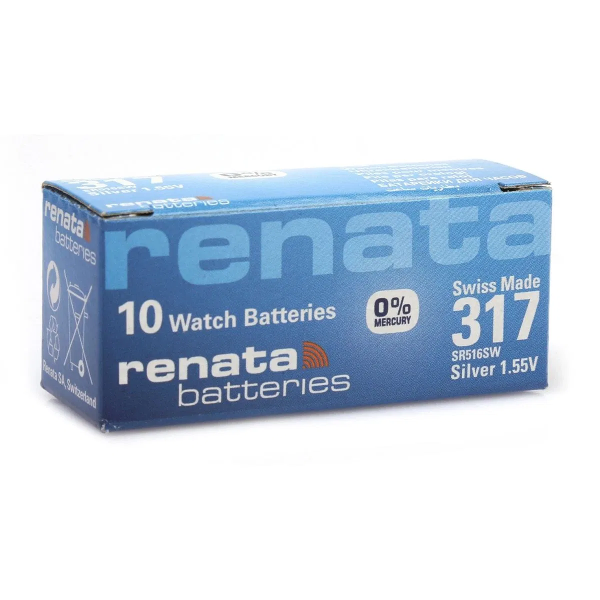 Renata 317 Sr516sw 1. 55v Alkalin Saat Pili 10 Adet görsel 2