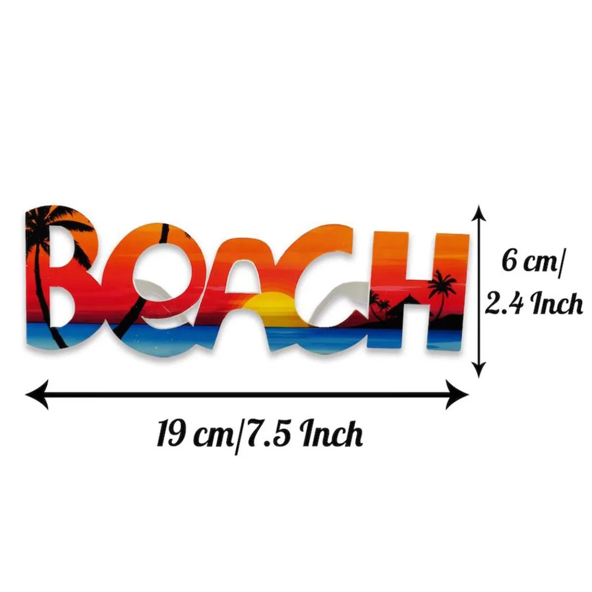 Beach Yazılı Parti Gözlüğü Yaza Merhaba Hawaii Show Gözlüğü 19x6 Cm görsel 3