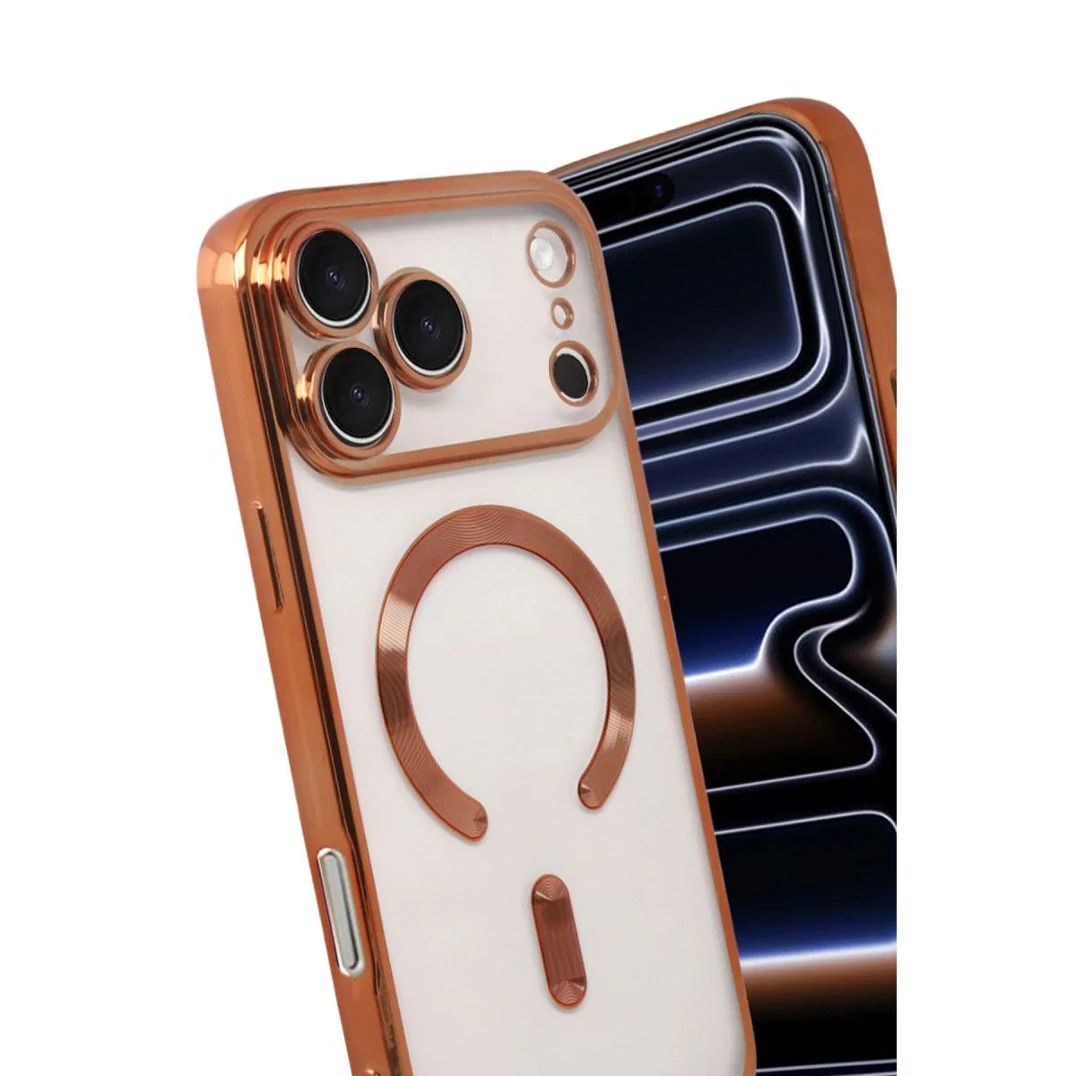 Apple İphone 17 Pro Kross Magneticsafe Kapak - Turuncu görsel 3