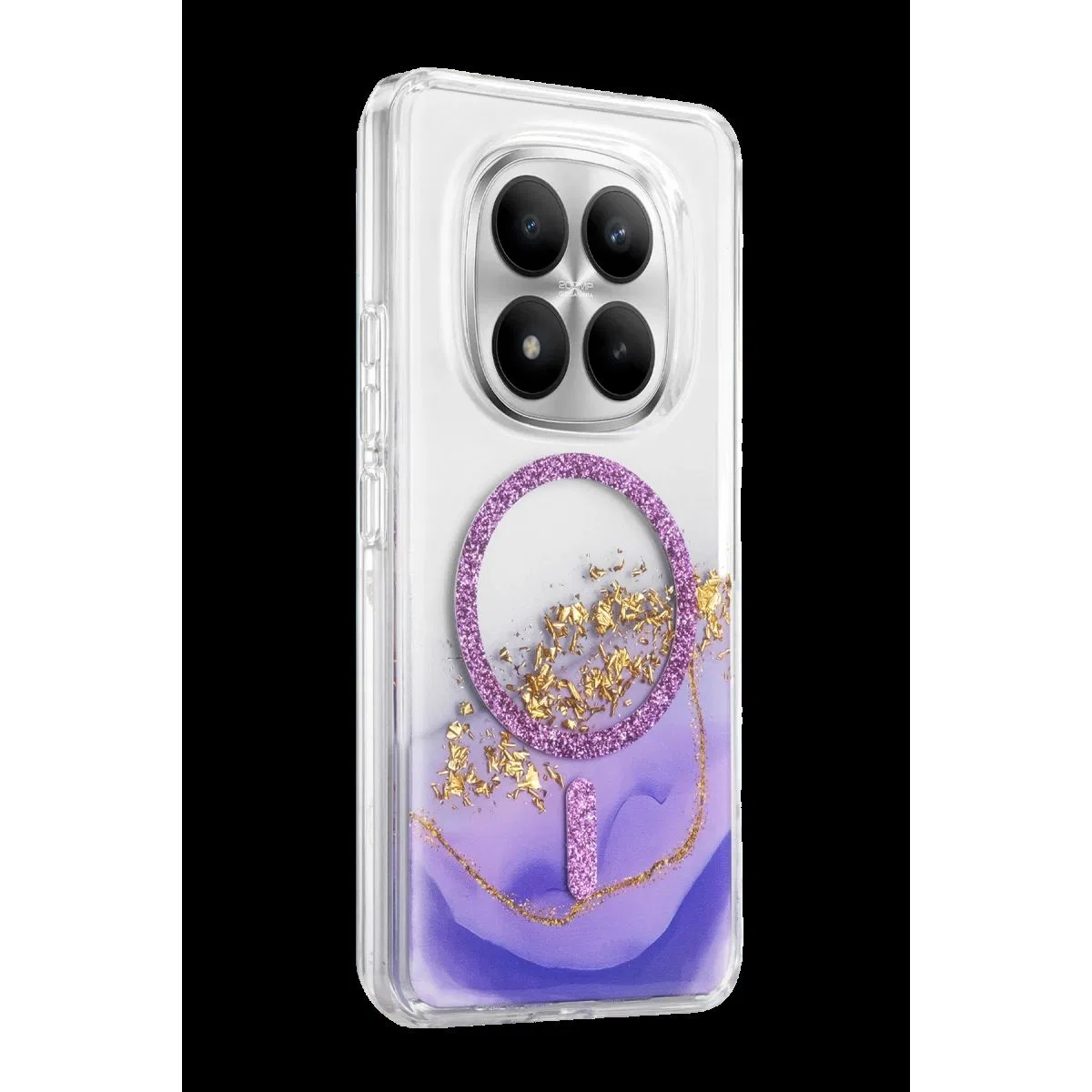 Onegif Xiaomi Redmi Note 15 4g Lotus Simli Magsafe Kapak - Mor