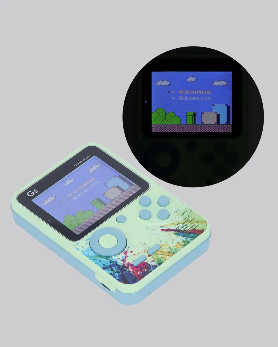 500 Oyunlu G5 Retro Mini Oyun Konsolu 3 İnç Ekran ve TV Desteği görsel 5