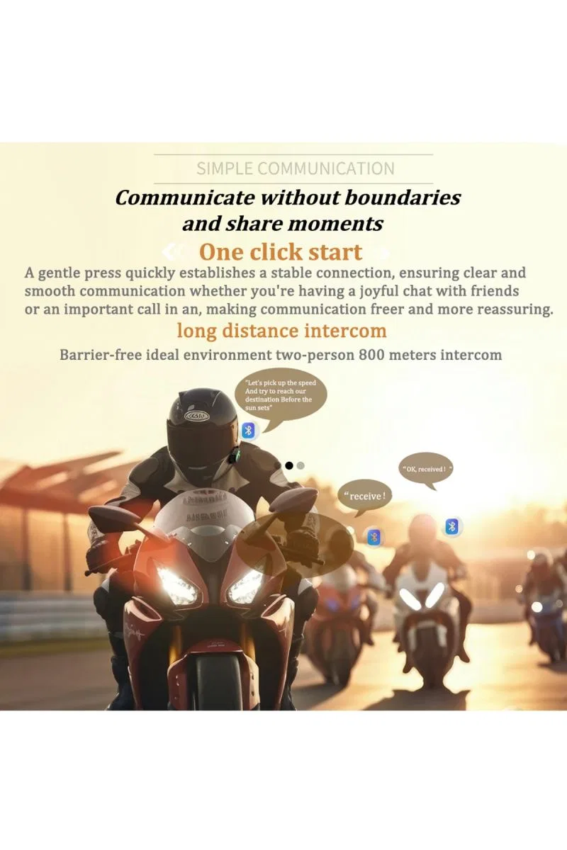 Bt26 Motosiklet Kask Kulaklık Bluetooth Rgb Işıklı 2 Eşleşme Özellikli 1000 Mah Intercom görsel 7