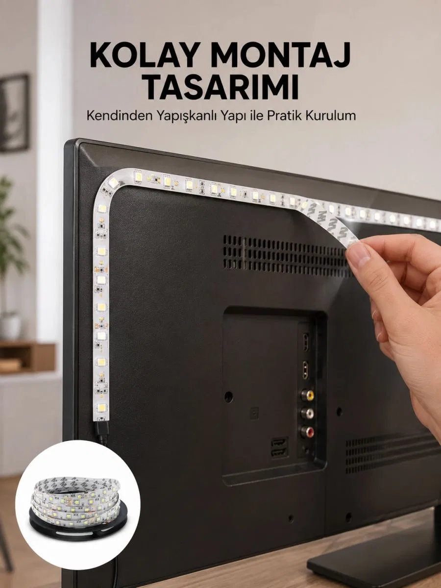 Uzaktan Kumandalı Led Tv Arka Işık Şeridi Yeni Nesil