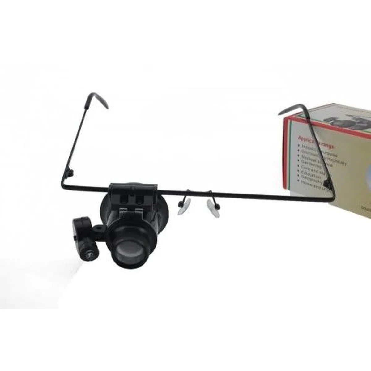 Gözlük Model 20x16mm Optik Lens Led Işık Monoküler Büyüteç görsel 2