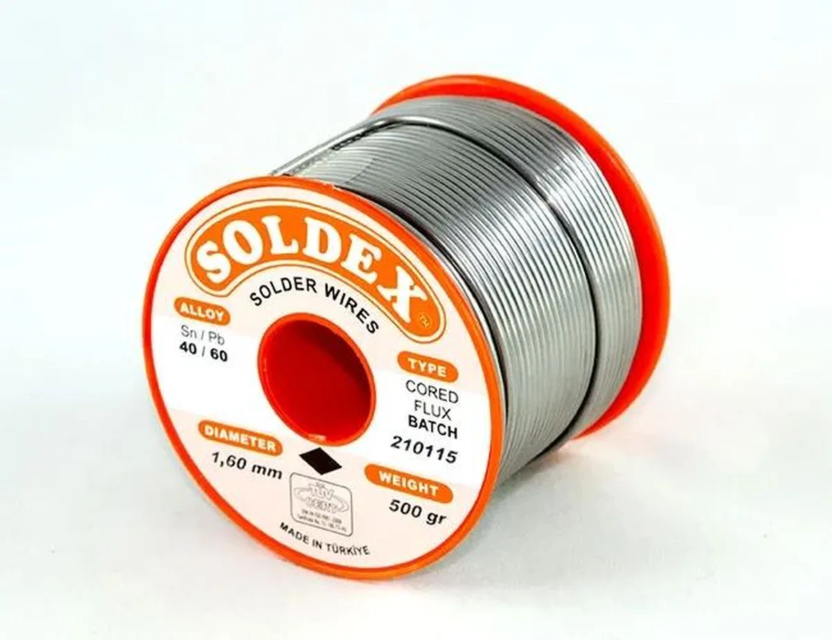40-60 Lehim Teli 500 Gr 1. 6 Mm- Sn: 40 / Pb: 60