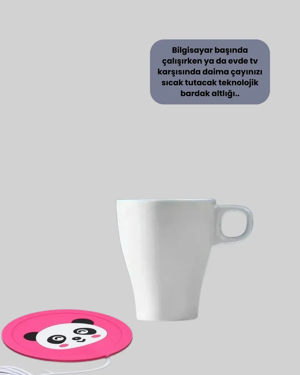 USB BARDAK ISITICI PANDA görsel 4