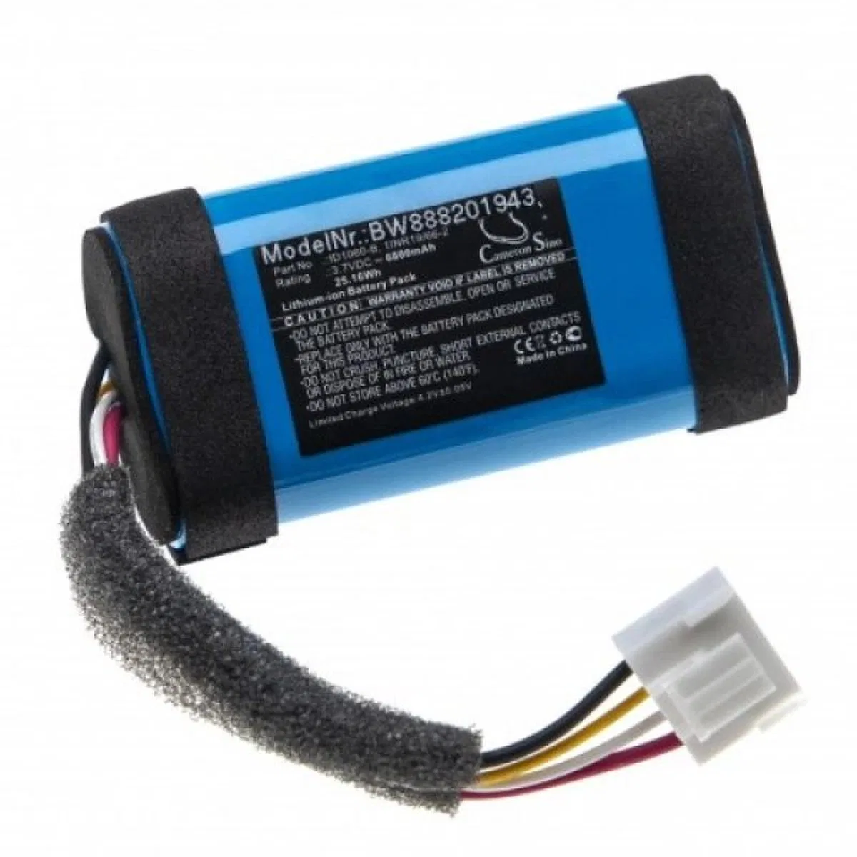 Sertec Jbl Flip 5 Uyumlu 3. 7v 6800 Mah Soketli Batarya