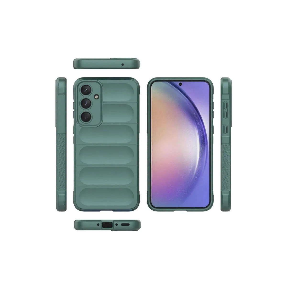 Samsung Galaxy A26 Kılıf Optimum Silikon - Koyu Yeşil görsel 3