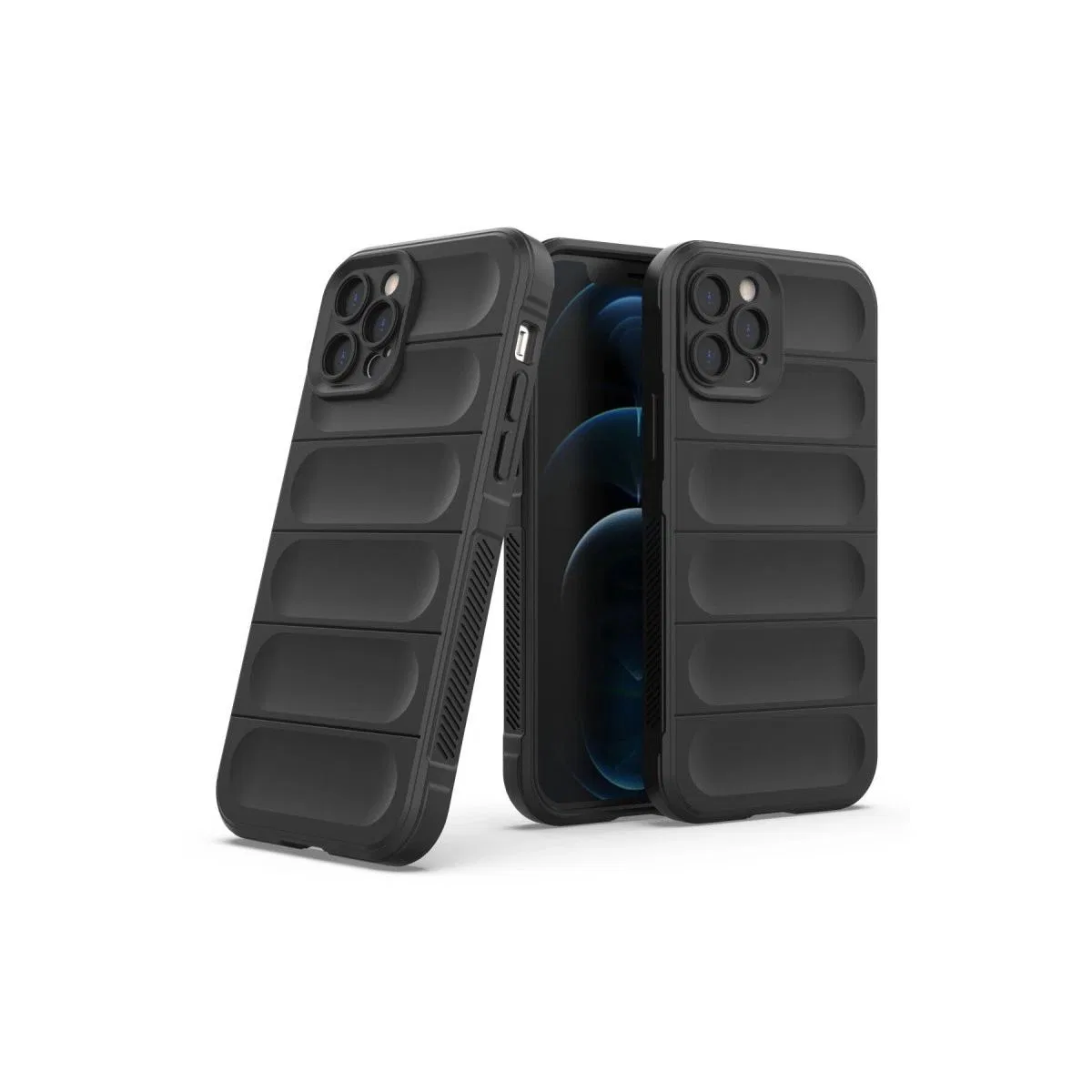 Apple İphone 12 Pro Kılıf Optimum Silikon - Siyah görsel 2