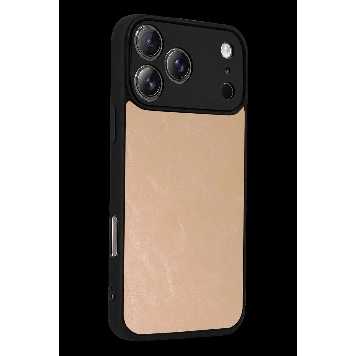Apple İphone 17 Pro Aras Deri Kapak - Pudra görsel 3
