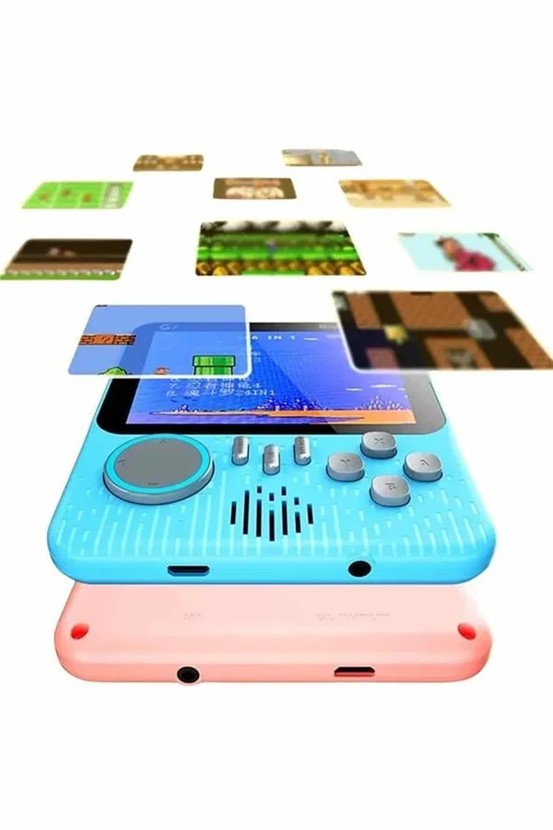 3. 5 İnç Mini Atari Taşınabilir Oyun Konsolu 666 Adet Retro Oyun