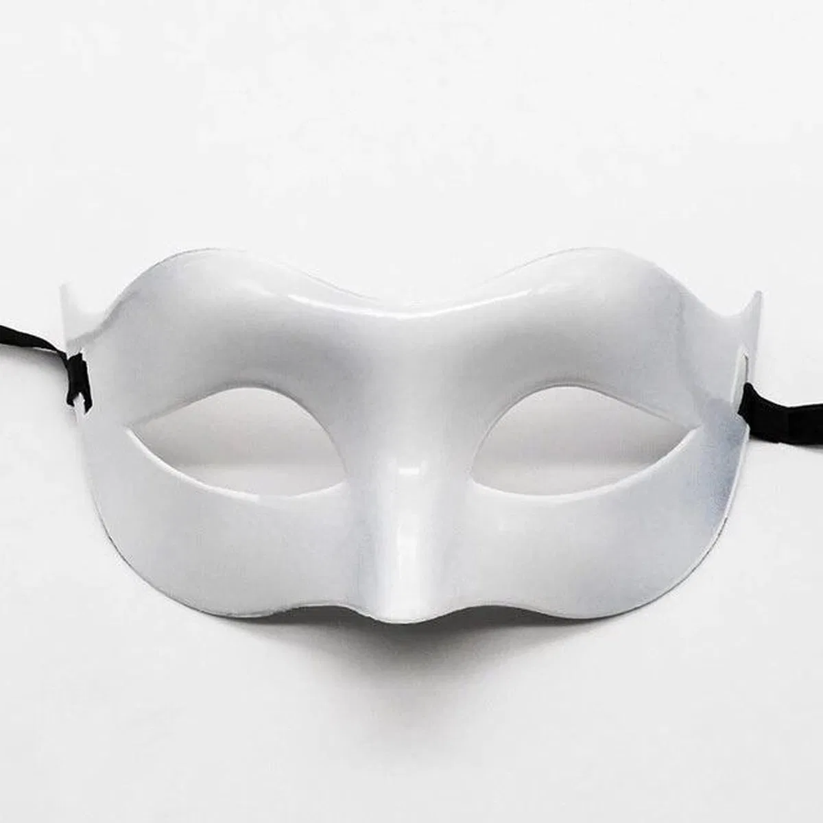 Beyaz Renk Masquerade Kostüm Partisi Venedik Balo Maskesi görsel 2