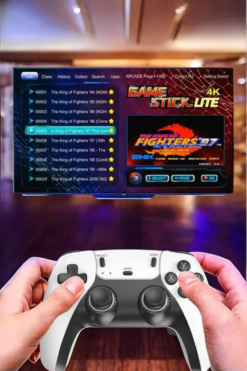 Joystick Çift Kollu Oyun Kolu Retro Oyun Yüksek Çözünürlüklü 3D Game Yeni Nesil görsel 4