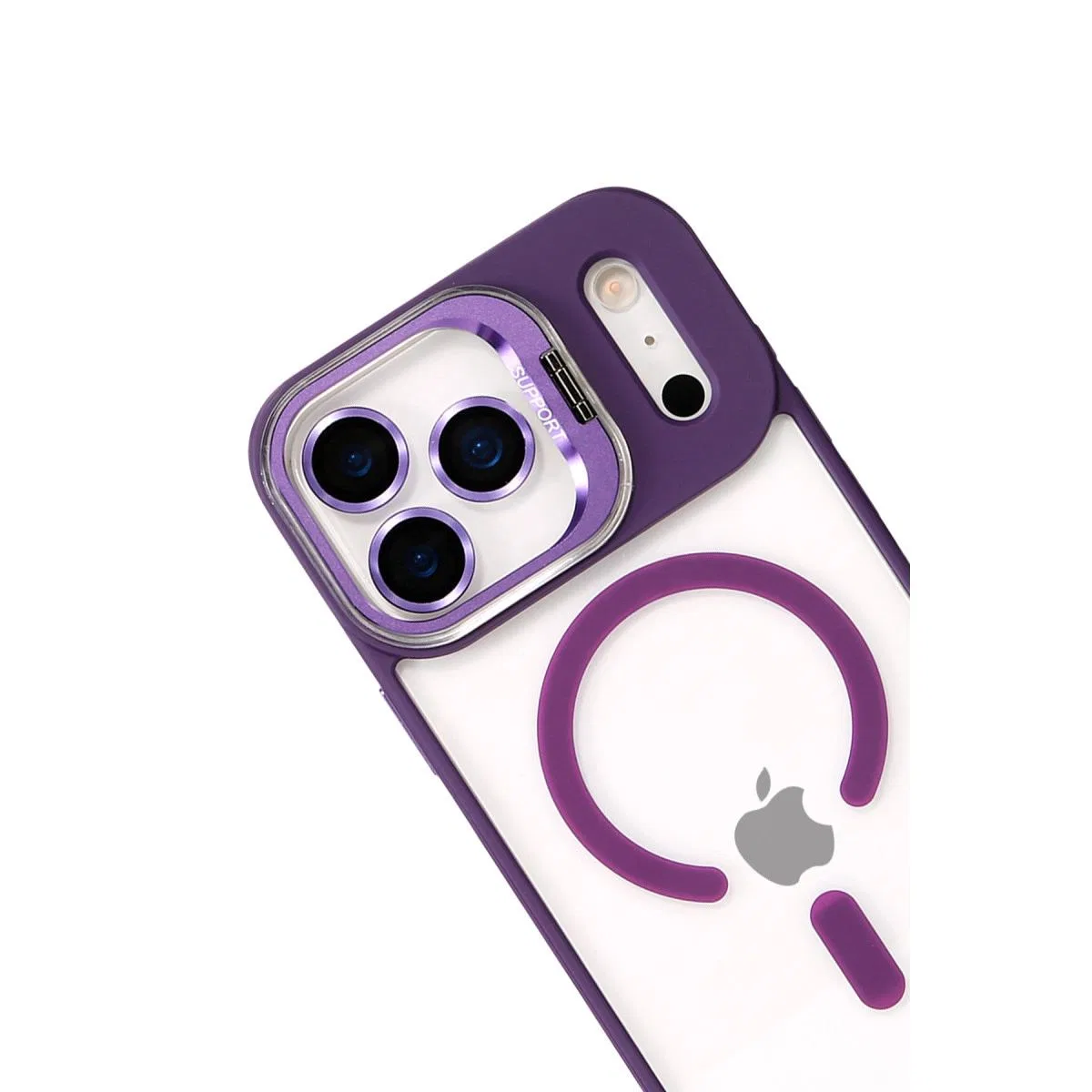 Joko Apple İphone 17 Pro Max Remim Lensli Magsafe Standlı Kapak - Derin Mor görsel 3