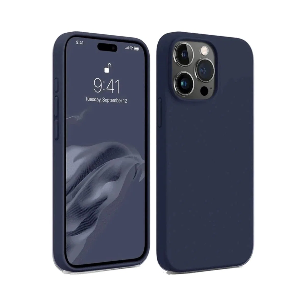 Apple İphone 15 Pro Kılıf First Silikon - Lacivert